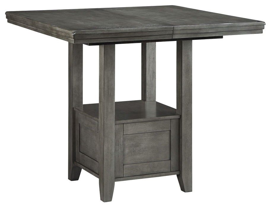 Hallanden - Rectangular Dining Room Counter Extension Table - Gray