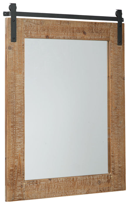 Lanie - Accent Mirror - Antique Brown