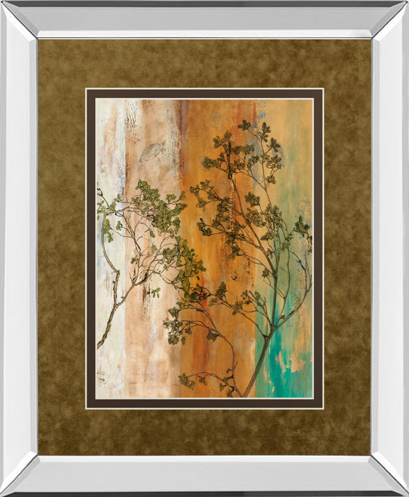 Spring Branch Il By Norm Olson - Mirror Framed Print Wall Art - Dark Brown