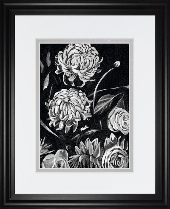 34x40 Enchanted Bloom II By Annie Warren - Black