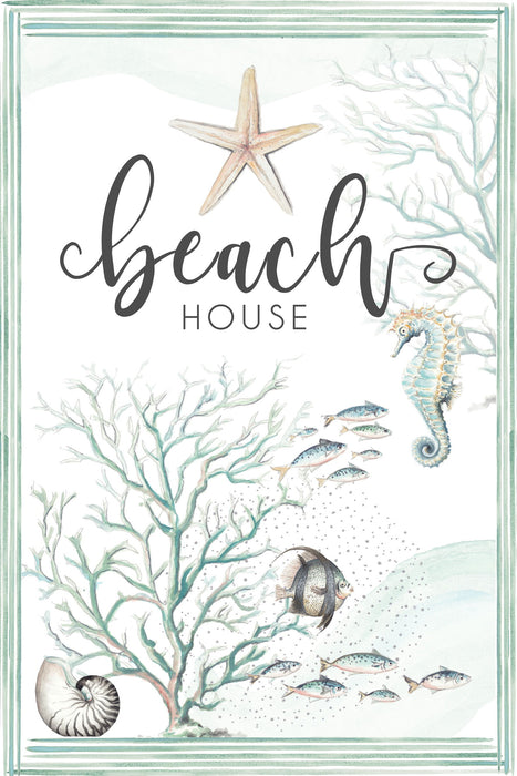 Framed - Beach House By Patricia Pinto - White