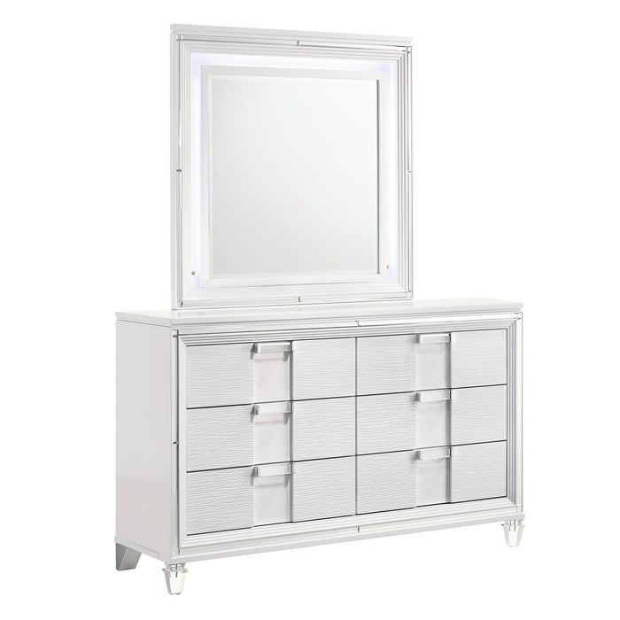 Twenty Nine - Youth Dresser & Mirror Set - White