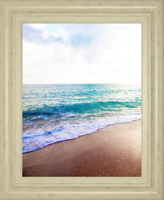 Golden Sands Il By Susan Bryant - Framed Print Wall Art - Blue