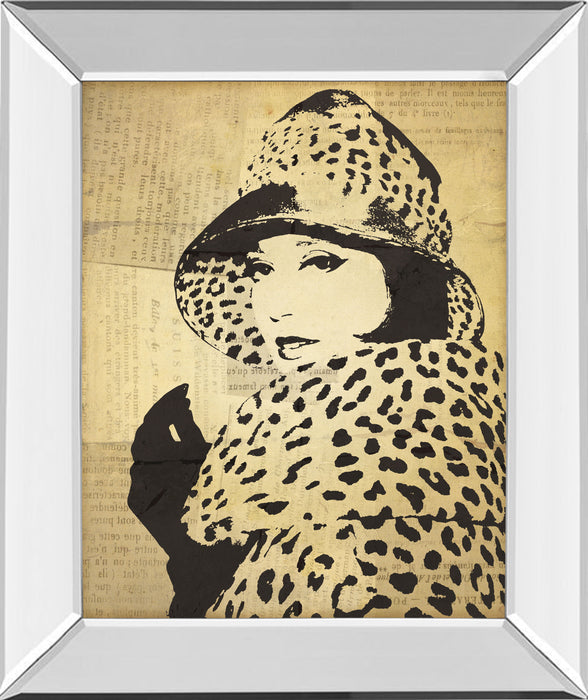 Fashion News Il By Wild Apple Graphics - Mirror Framed Print Wall Art - Gold