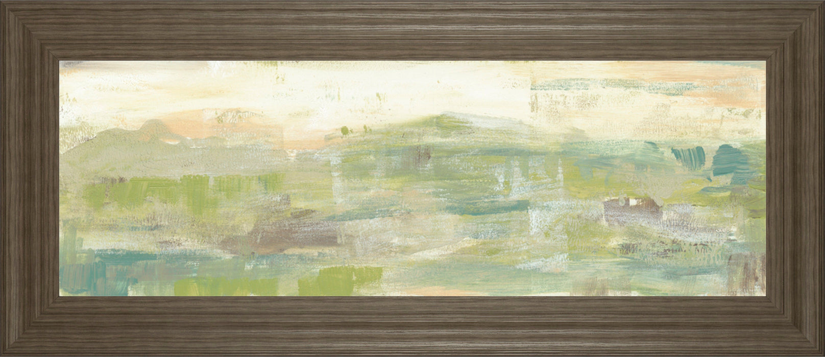 Greenery Horizon Line III By Jennifer Goldberger - Framed Print Wall Art - Green