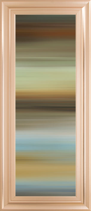 Abstract Horizon I By James Mcmaster - Framed Print Wall Art - Dark Brown