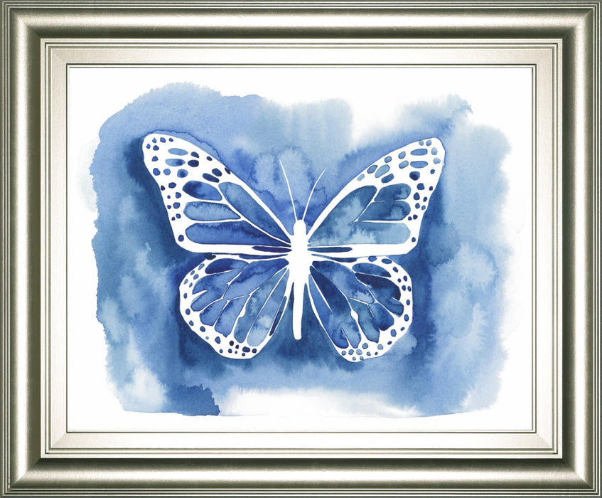 22x26 Butterfly Inkling I By Grace Popp - Blue