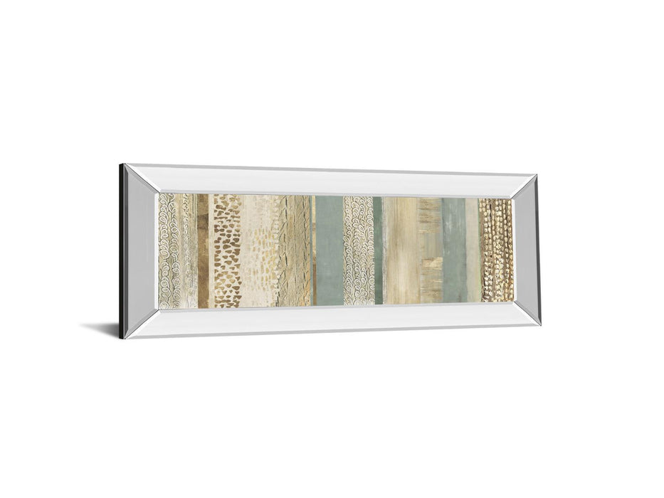 Placidity IV By Tom Reeves - Mirrored Frame Wall Art - Light Brown