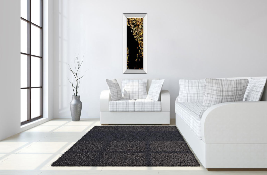 Stock I By Erin Ashley - Mirror Framed Print Wall Art - Black