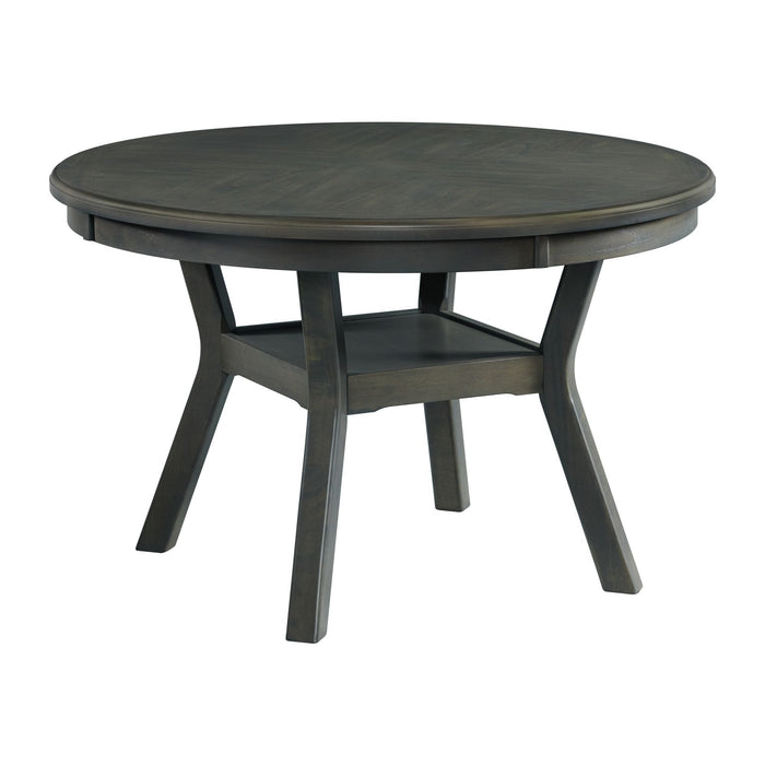 Amherst - Dining Table With Wood Leg - Gray Finish
