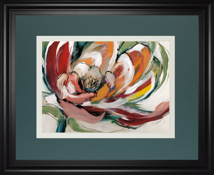 Bloomed I By Fitsimmons, A. - Framed Print Wall Art - Red