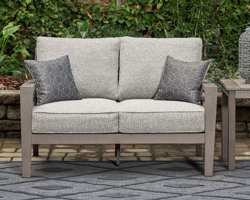 Hillside Barn - Loveseat W/Cushion - Gray / Brown