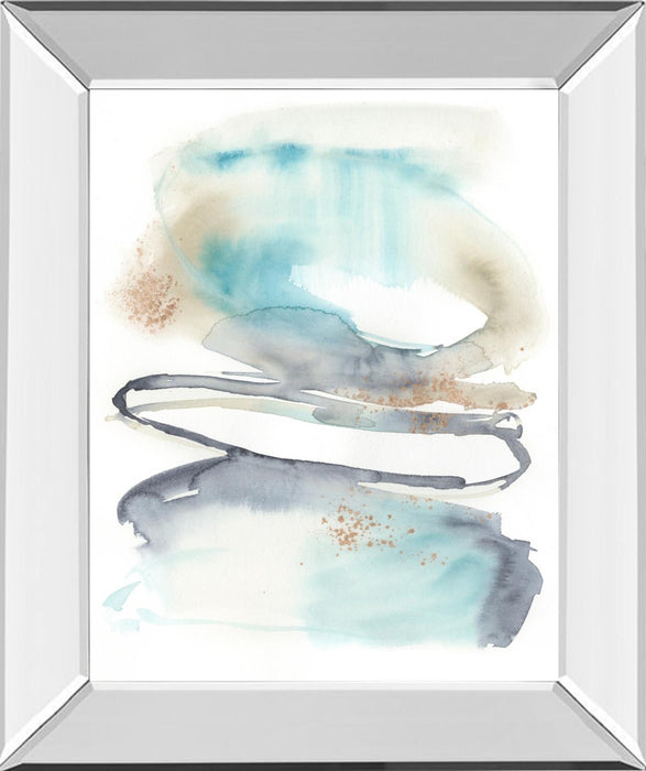 Spiral Bloom I By Jennifer Goldberger - Light Blue
