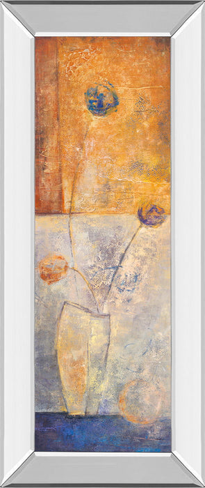 May Il By Volk - Mirror Framed Print Wall Art - Orange
