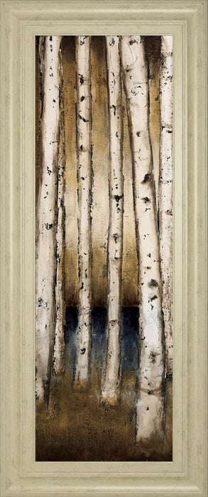 Birch Landing I By St Germain - Framed Print Wall Art - White