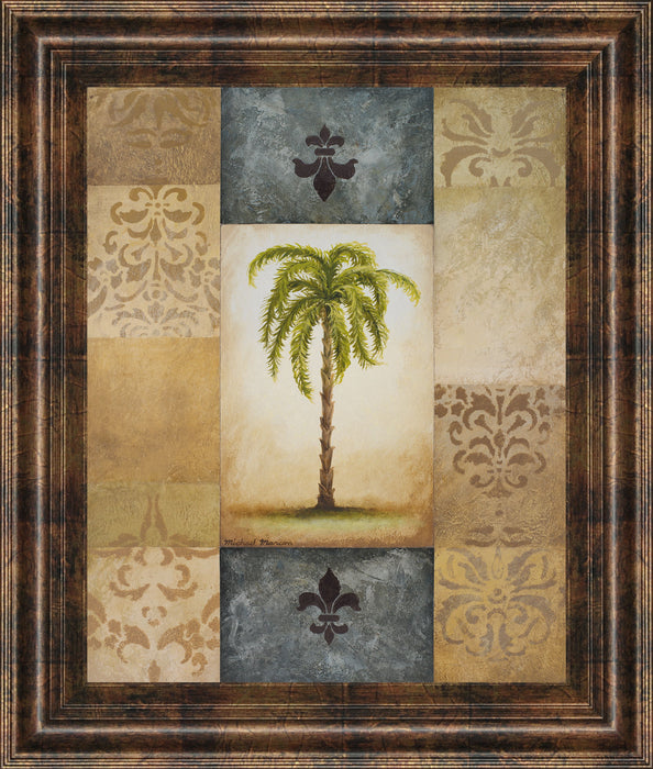 Fantasy Palm Il By Michael Marcon - Framed Print Wall Art - Green