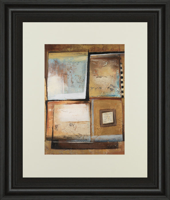 Abstract Il By Patricia Pinto - Framed Print Wall Art - Dark Brown