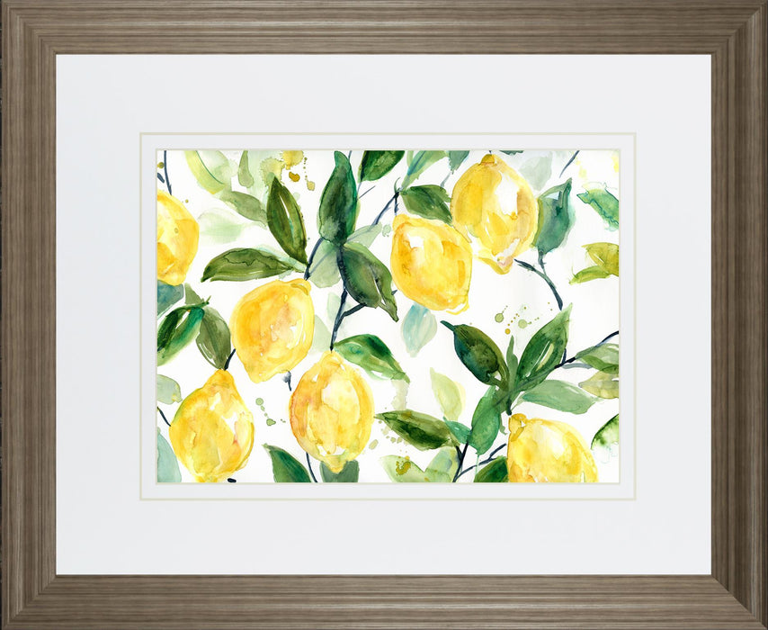 34x40 Lemony Branches By Carol Robinson - Yellow