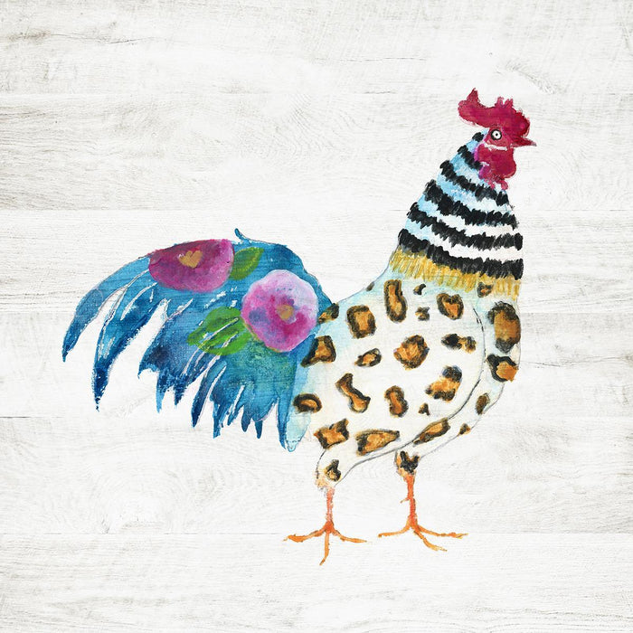 Funky Rooster By Tava Studios - Light Blue
