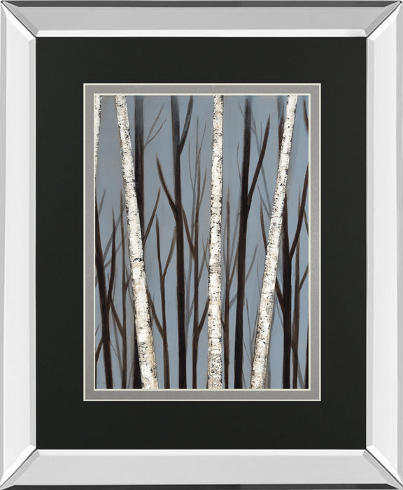 Birch Shadows By Eve Mirrored Frame - Dark Gray
