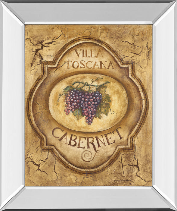 Cabernet By Gregory Gorham - Mirror Framed Print Wall Art - Gold