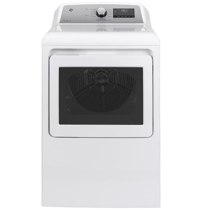 GE 7.4 Cu. Ft. Capacity Smart Aluminized Alloy Drum Electric Dryer With He Sensor Dry - White