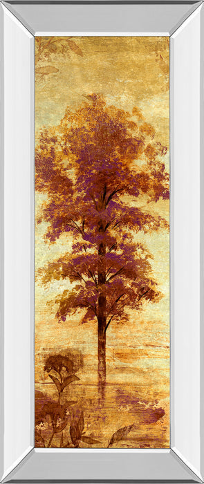 Early Autumn Chill I By Micheal Marcon - Mirror Framed Print Wall Art - Dark Brown