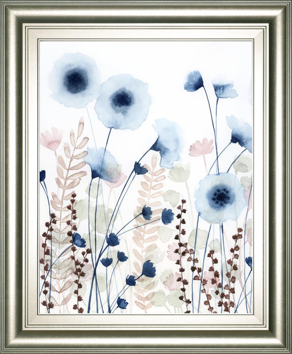 22x26 Sweet Flower Field II By Grace Popp - Light Blue