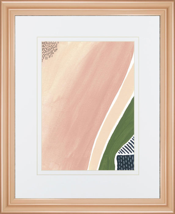 34x40 Simple Marks II By Regina Moore - Pink