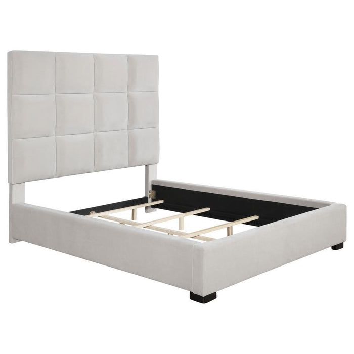 Panes - Tufted Upholstered Panel Bed
