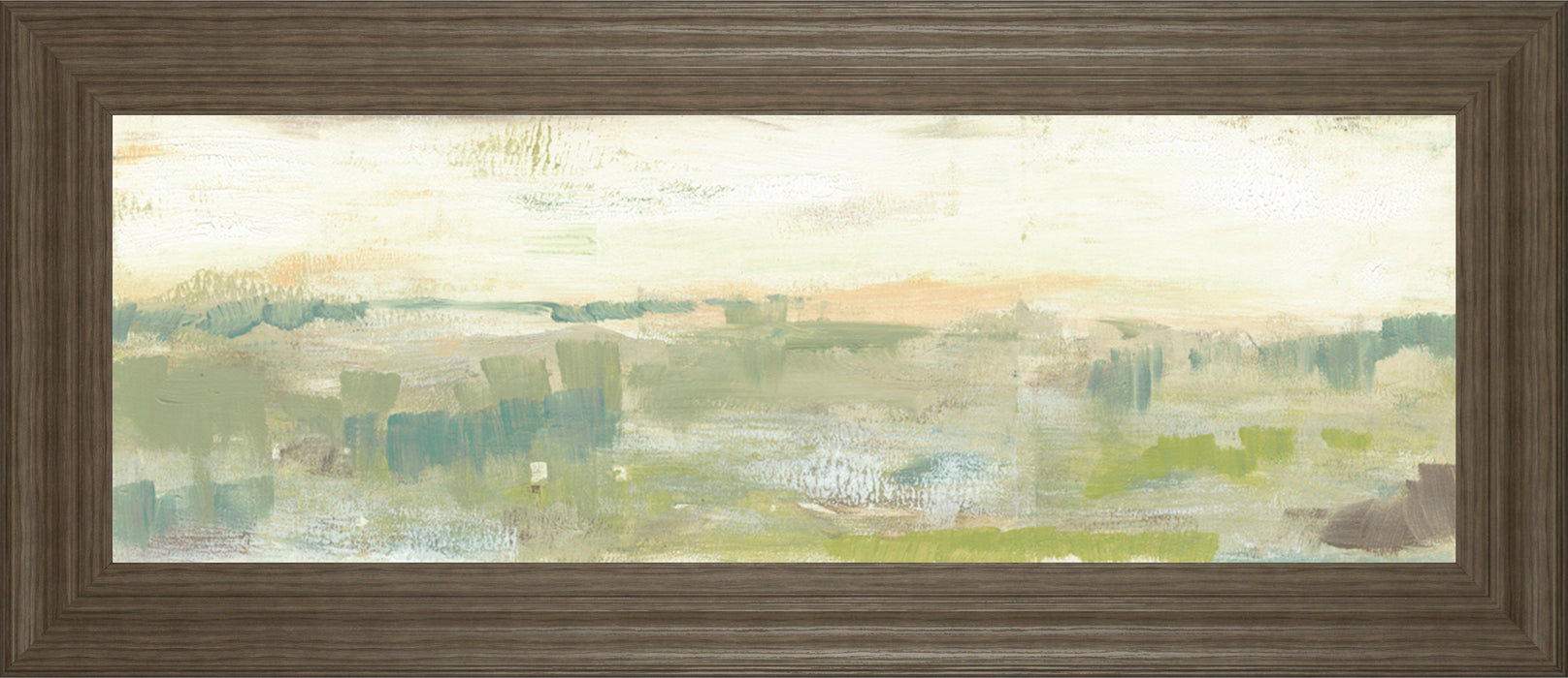 Greenery Horizon Line II By Jennifer Goldberger - Framed Print Wall Art - Green