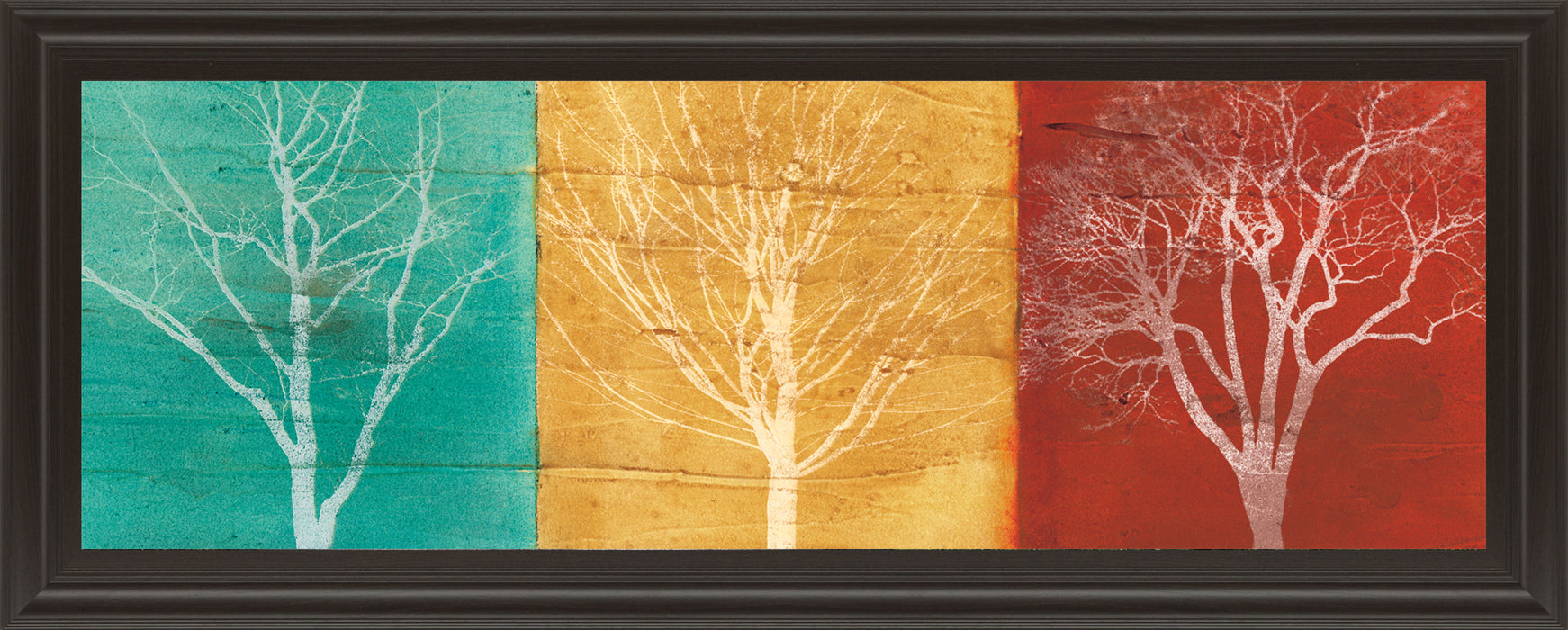Fallen Leaves By Stephane Fontaine - Framed Print Wall Art - Red