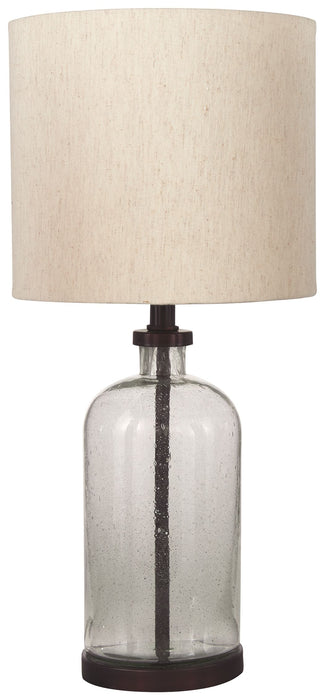 Bandile - Glass Table Lamp  - Clear / Bronze Finish