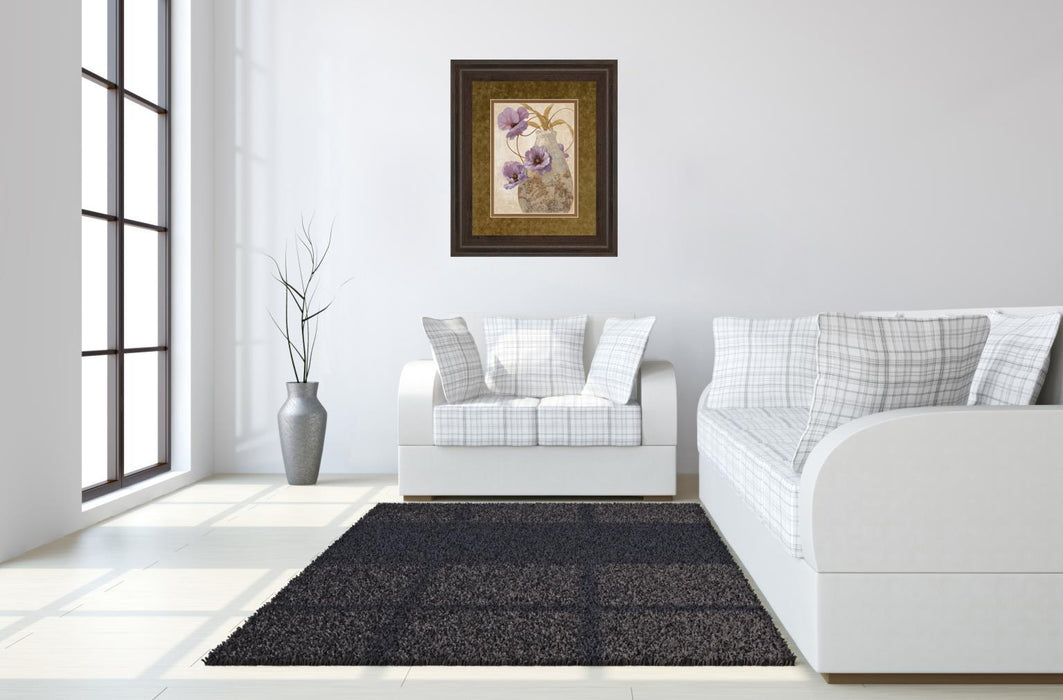 Purple Sophistication Il By Nan - Framed Print Wall Art - Purple