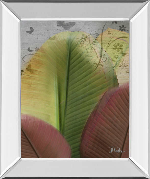 Butterfly Palm I By Patricia Pinto - Mirror Framed Print Wall Art - Green