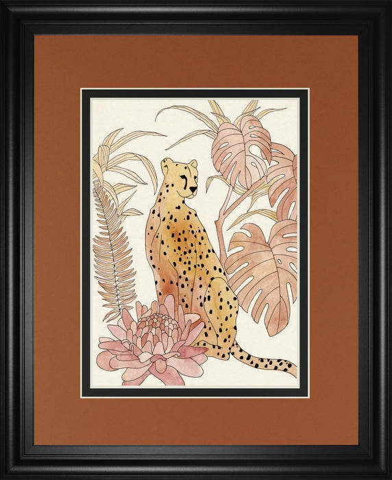 34x40 Blush Cheetah III By Annie Warren - Yellow