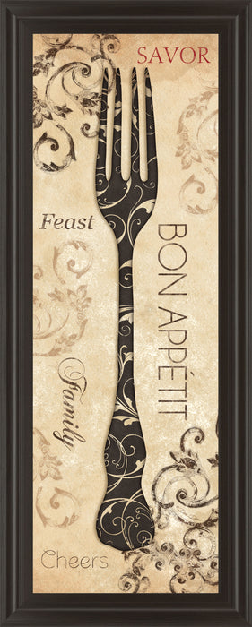 Bon Appetite By Dee Dee - Framed Print Wall Art - Black