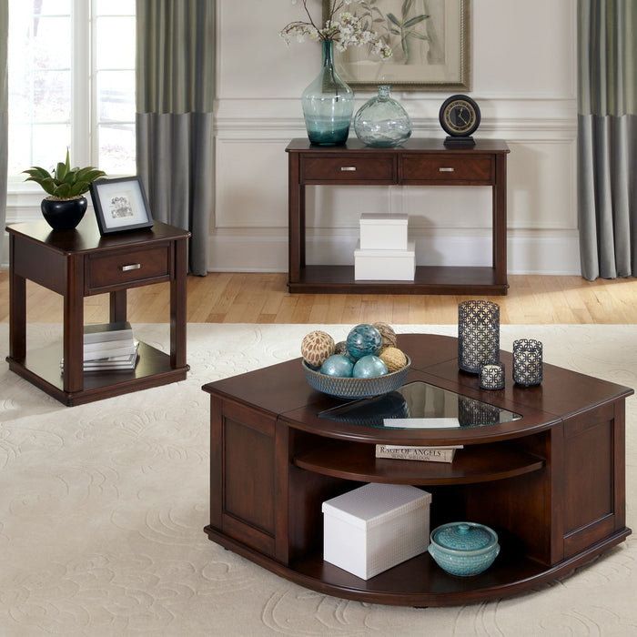 Wallace - 3 Piece Set (1 Cocktail 2 End Tables) - Dark Brown