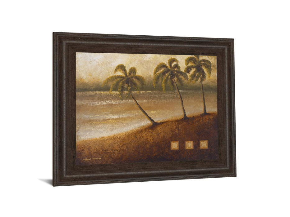 Tropical Escape Il By Michael Marcon - Framed Print Wall Art - Green