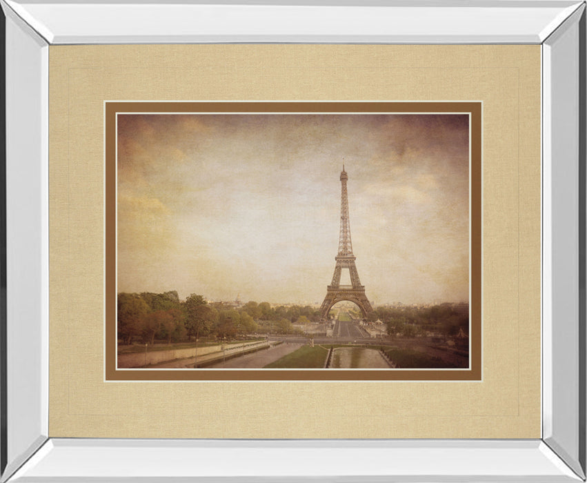 Tour De Eiffel By H. Jacks - Mirror Framed Print Wall Art - Dark Gray