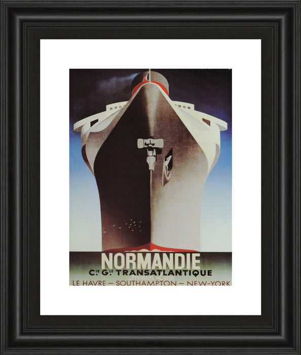 Normandie - Framed Print Wall Art - Dark Brown
