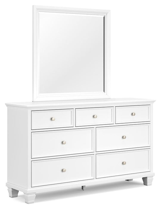 Fortman - Dresser And Mirror - White