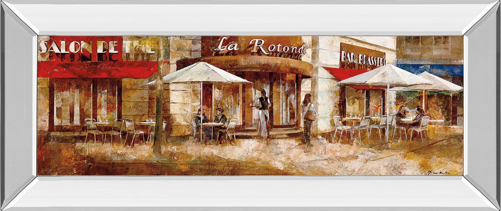 La Rolende By Noemi Martin - Mirror Framed Print Wall Art - Red
