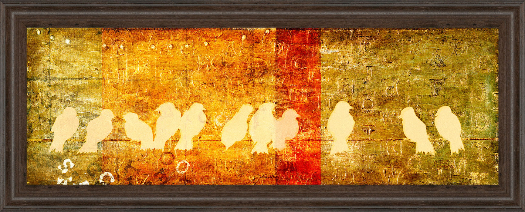 Reunion By Patricia Pinto - Framed Print Wall Art - Orange