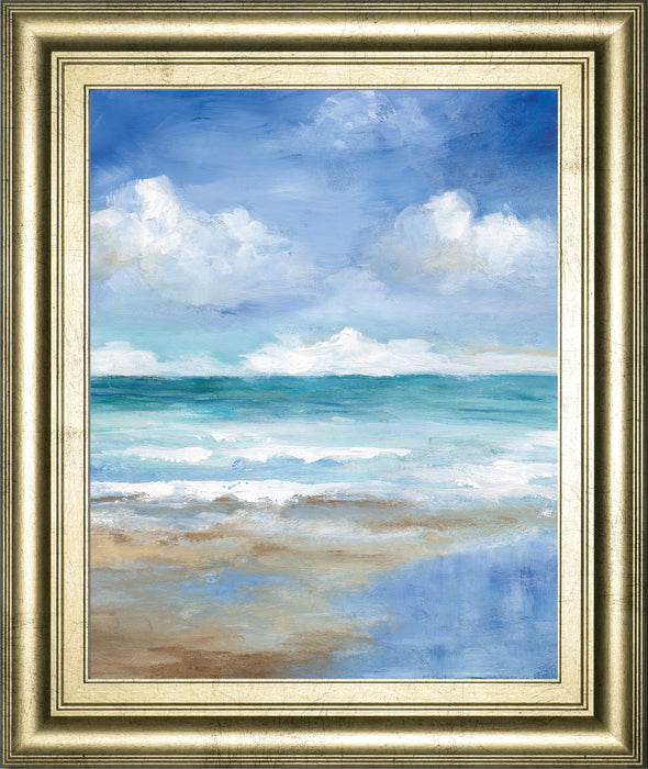 Washy Coast II By Nan - Framed Print Wall Art - Light Blue