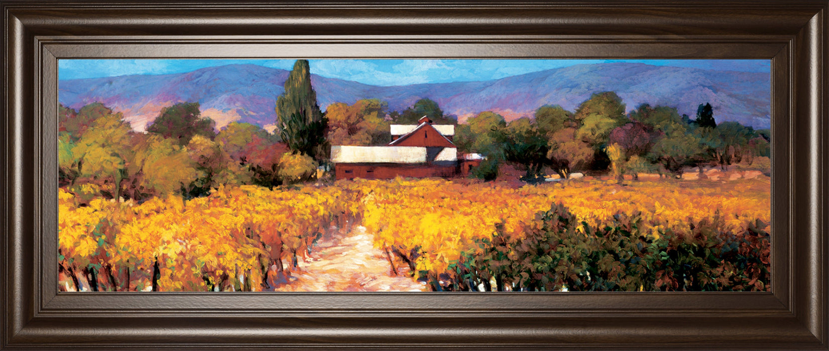 Vineyard Afternon By Craig P. - Yellow