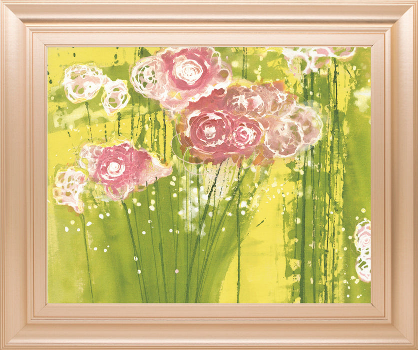 Spring Garden By Clusiau, A.C. - Framed Print Wall Art - Green