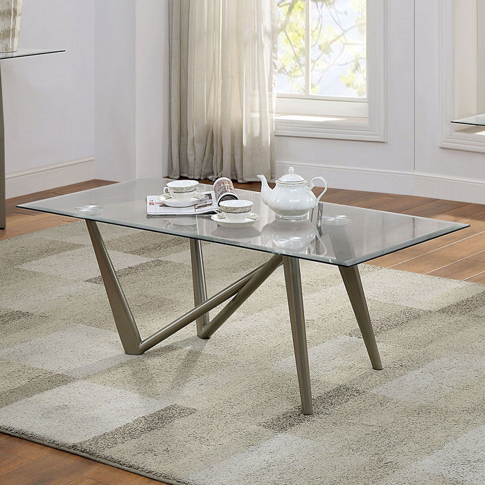 Villarsglane - Sofa Table - Pearl Silver