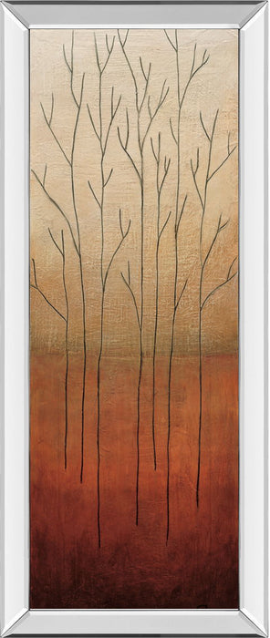 Branch Rouge II By Eve - Mirrored Frame Wall Art - Dark Brown