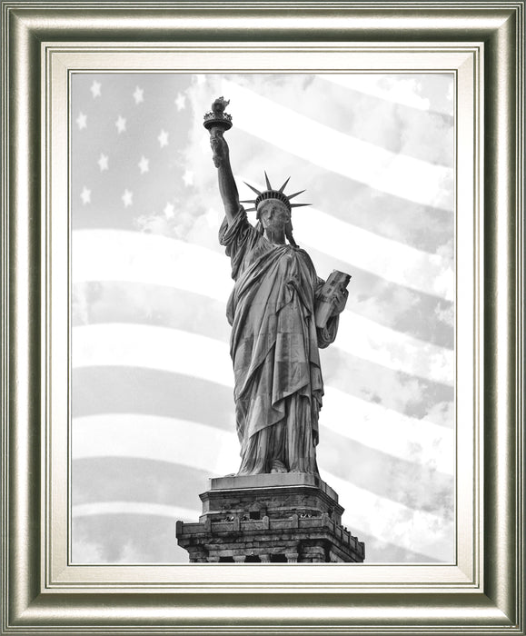Liberty Flag By Roffman, R. - Framed Print Wall Art - Black
